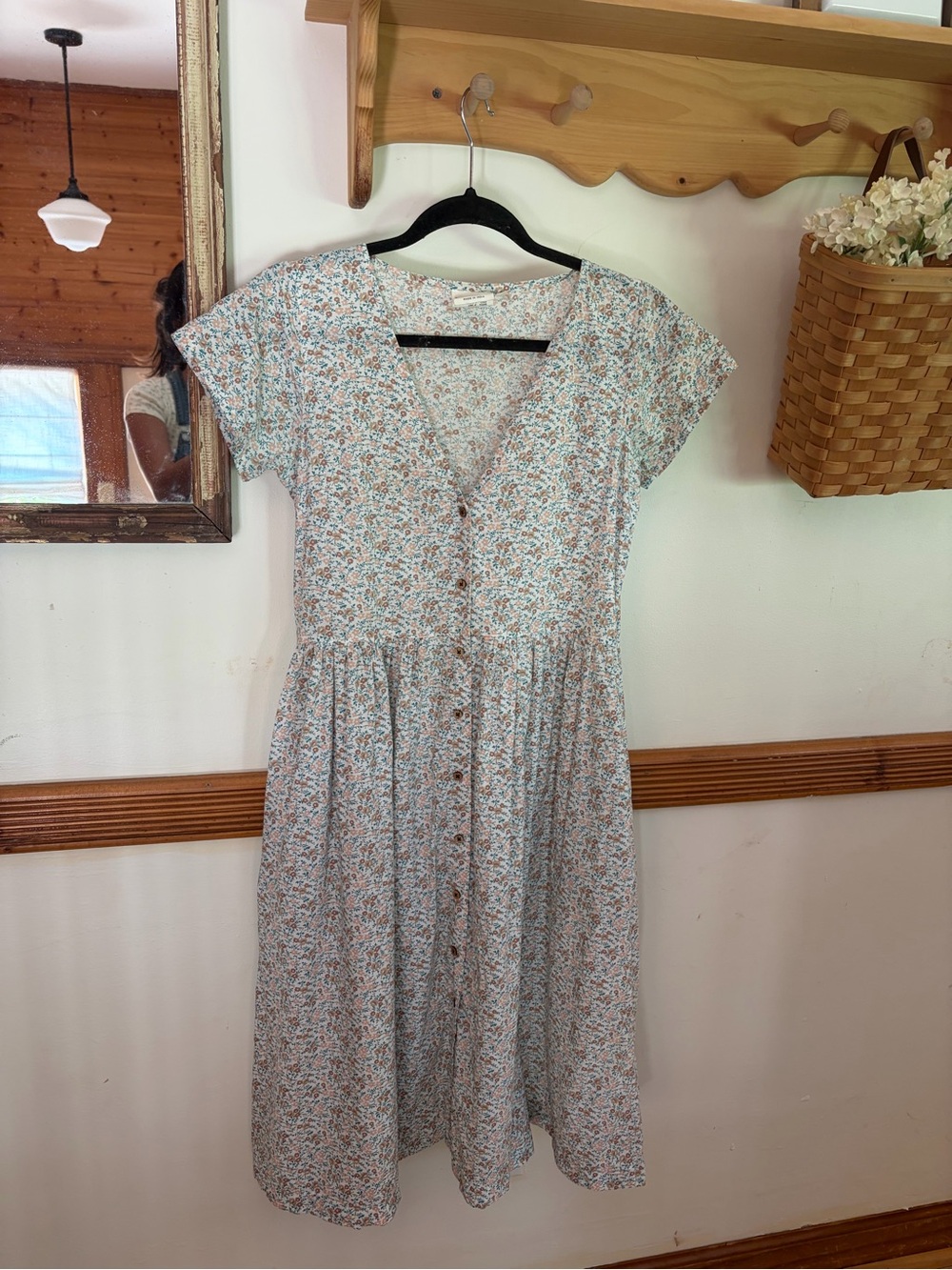Olli ella Button-Front Floral Midi Dress - floral
